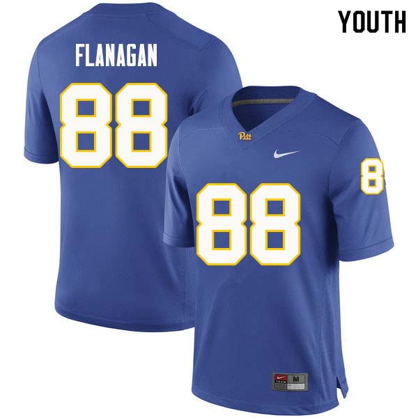 Youth #88 Matt Flanagan Pittsburgh Panthers College Football Jerseys Sale-Royal